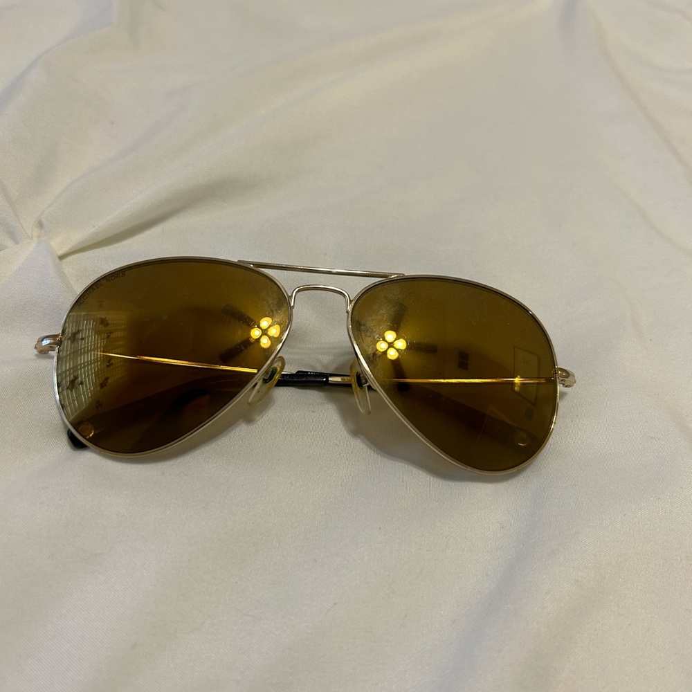 Michael Kors Gold Aviator Sunglasses